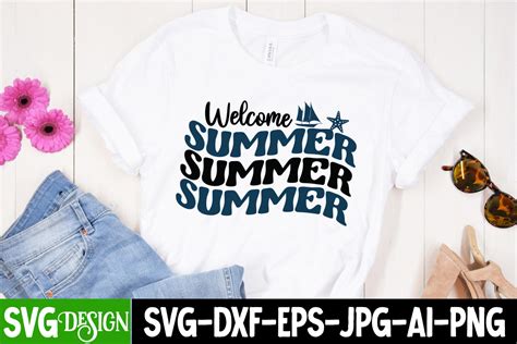 Download Welcome Summer SVG Cut File Files