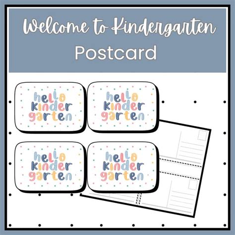 Welcome To Kindergarten Postcard