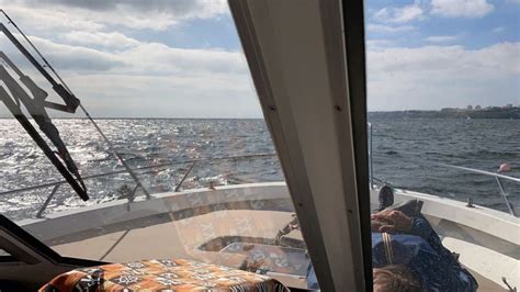 Welcome drinks on a boat