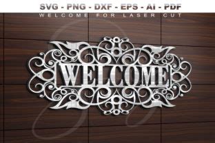 Download Welcome for Laser Cut SVG DXF Porch... for Cricut Machine