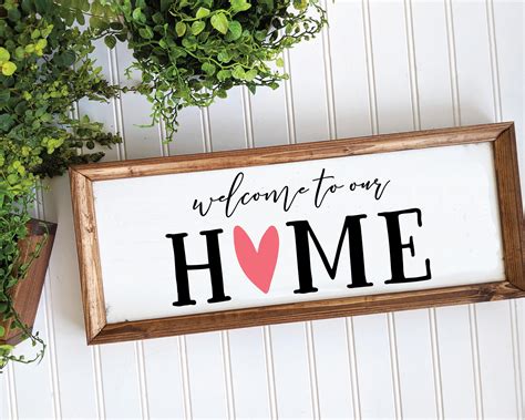 Download Welcome to Our Home Sign Making For Cricut