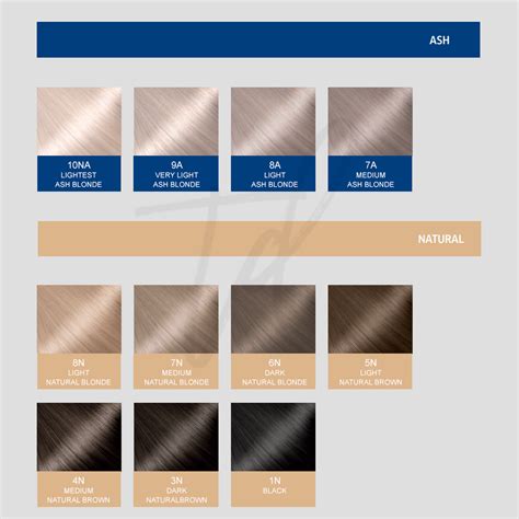 Wella Ash Brown Color Chart