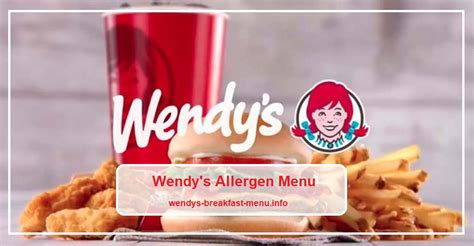 Wendy's Menu Allergy Guide