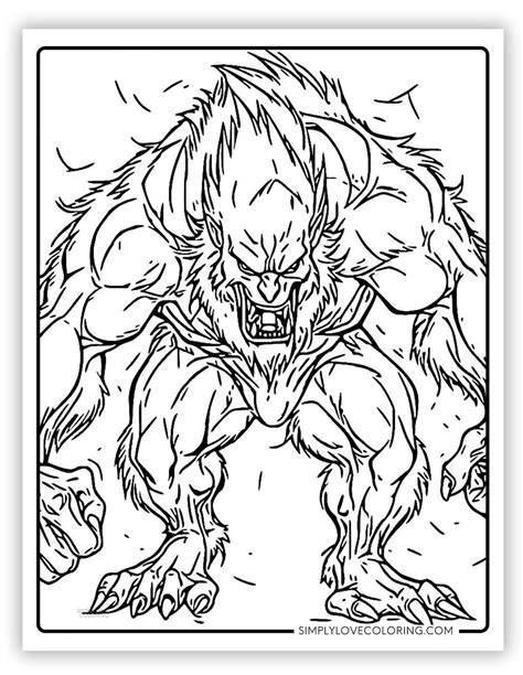 Werewolf Coloring Pages