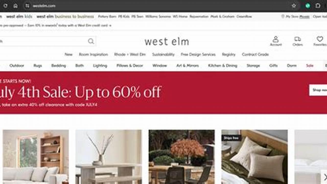 West Elm Coupon Code 2024 Code