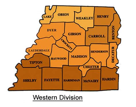 West Tn County Map