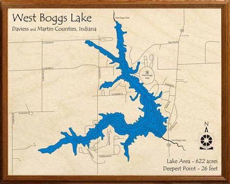 West Boggs Lake Map