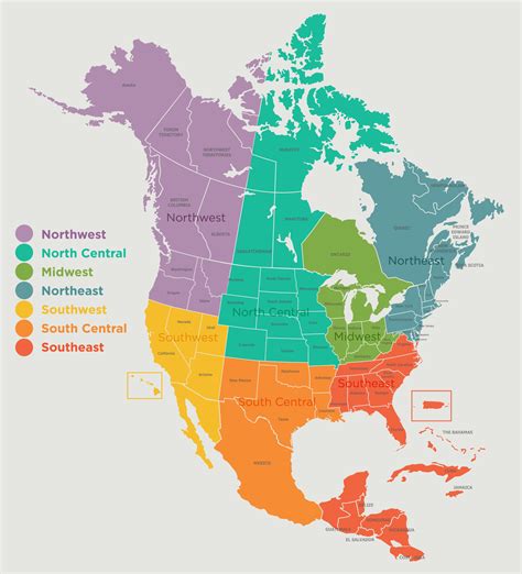 West North America Map