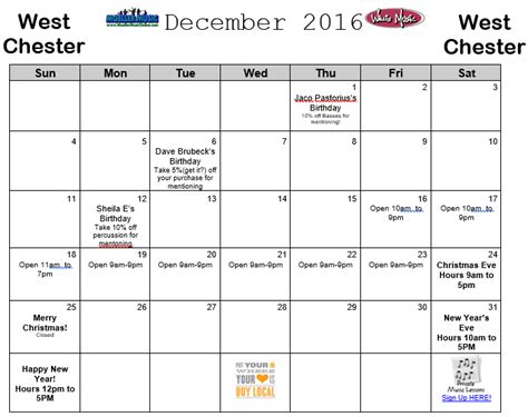 Westchester Calendar Of Events