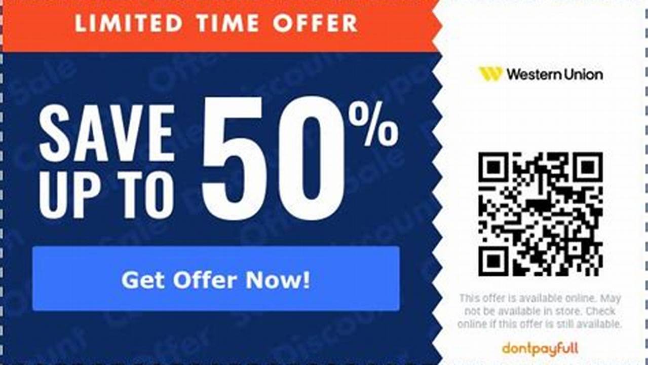 Western Union Discount Code 2024
