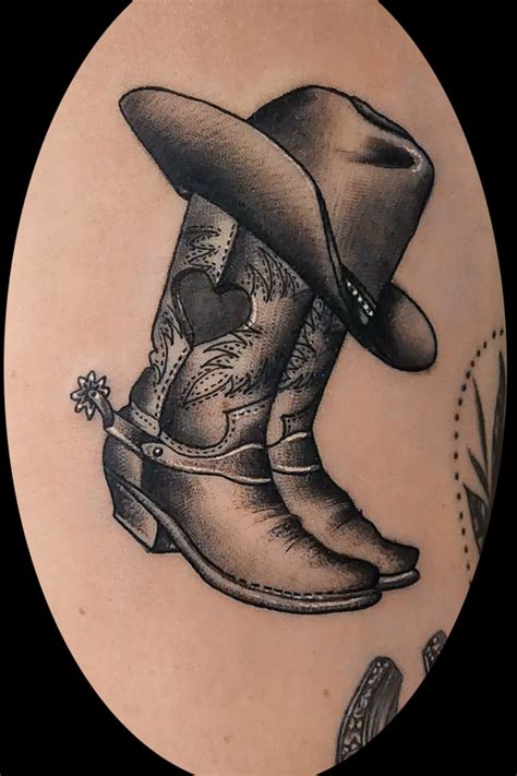 Western Boot Tattoo