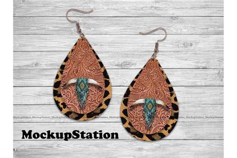 Download Western Drop Earring Sublimation Design For Crafts