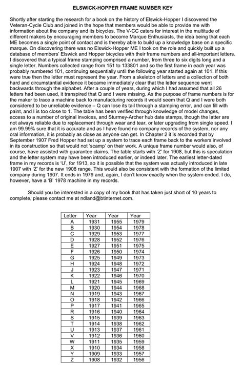Western Flyer Bicycle Serial Numbers