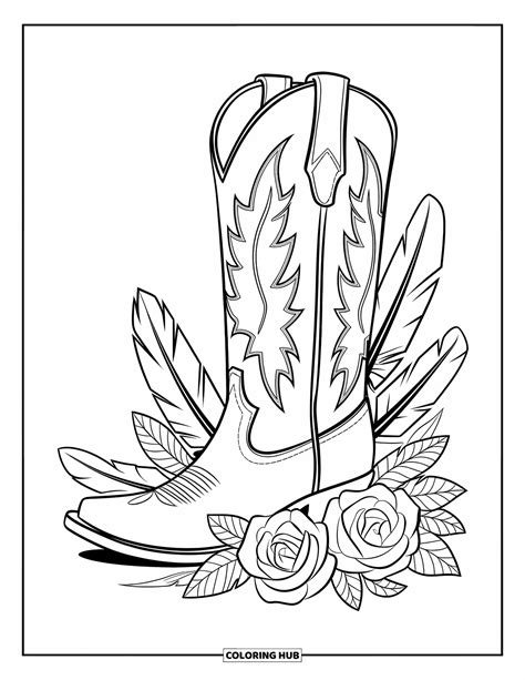 Western Themed Coloring Pages