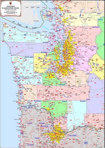 Washington State Zip Code Map Printable Map Images and Photos finder