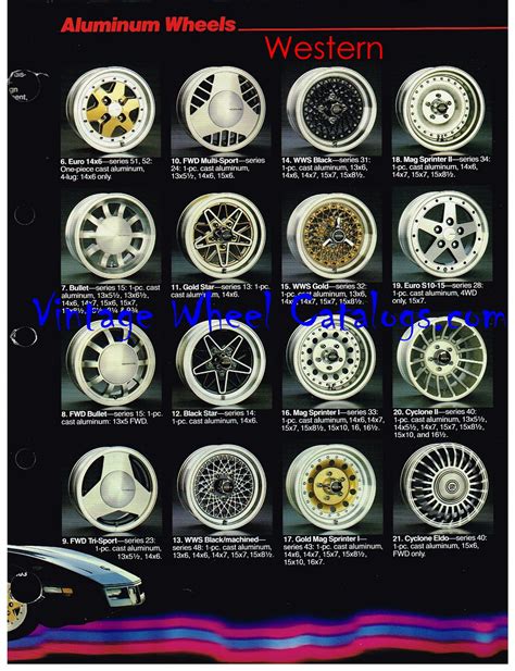 Western Wheel Catalog