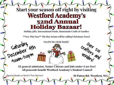 Westford Academy Holiday Bazaar 2022