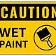 Wet Paint Sign Printable Free