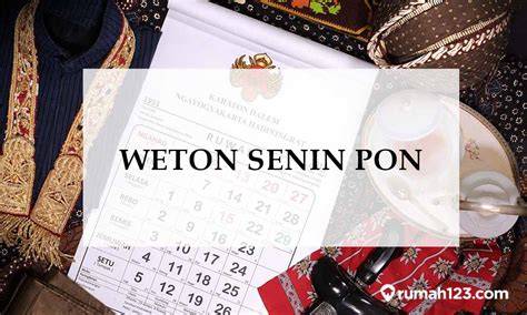 Weton Senin Pon