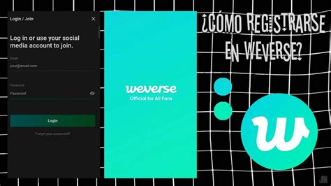 Weverse Iniciar Secion