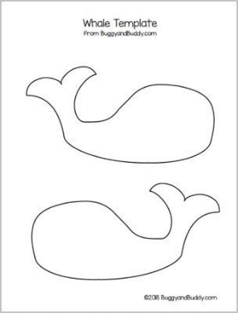 Whale Template Printable