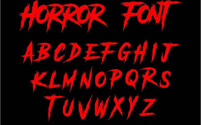 What Are Horror Fonts