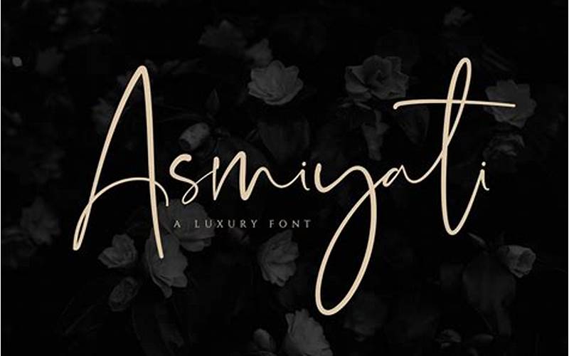 What Are Luxury Script Fonts