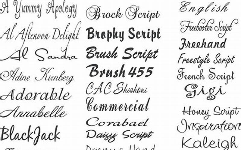 What Are Script Fonts?