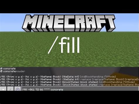 What Are The Benefits Of Using The Fill Command In Minecraft Xbox One?