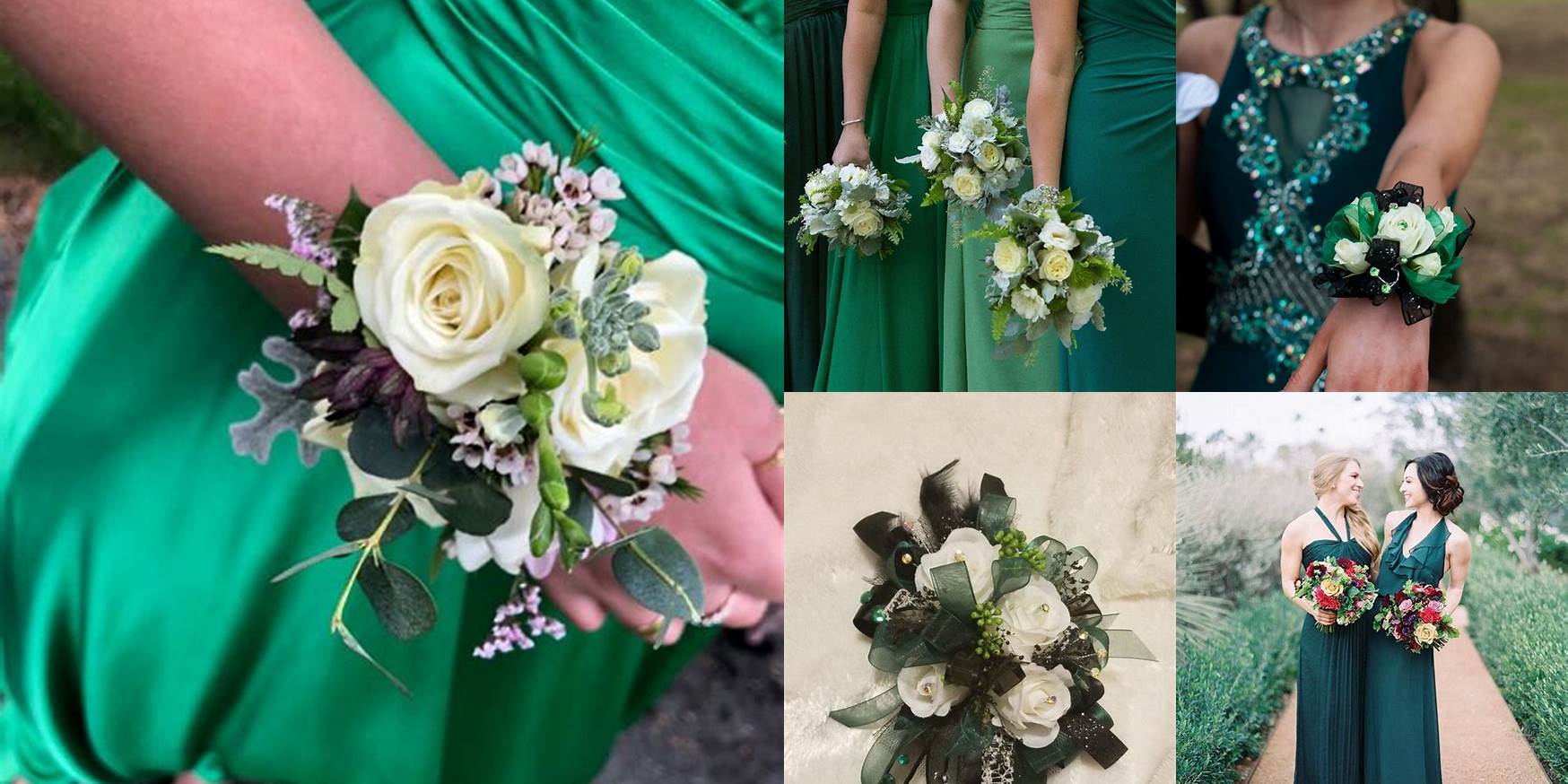 What Color Corsage For Green Dress