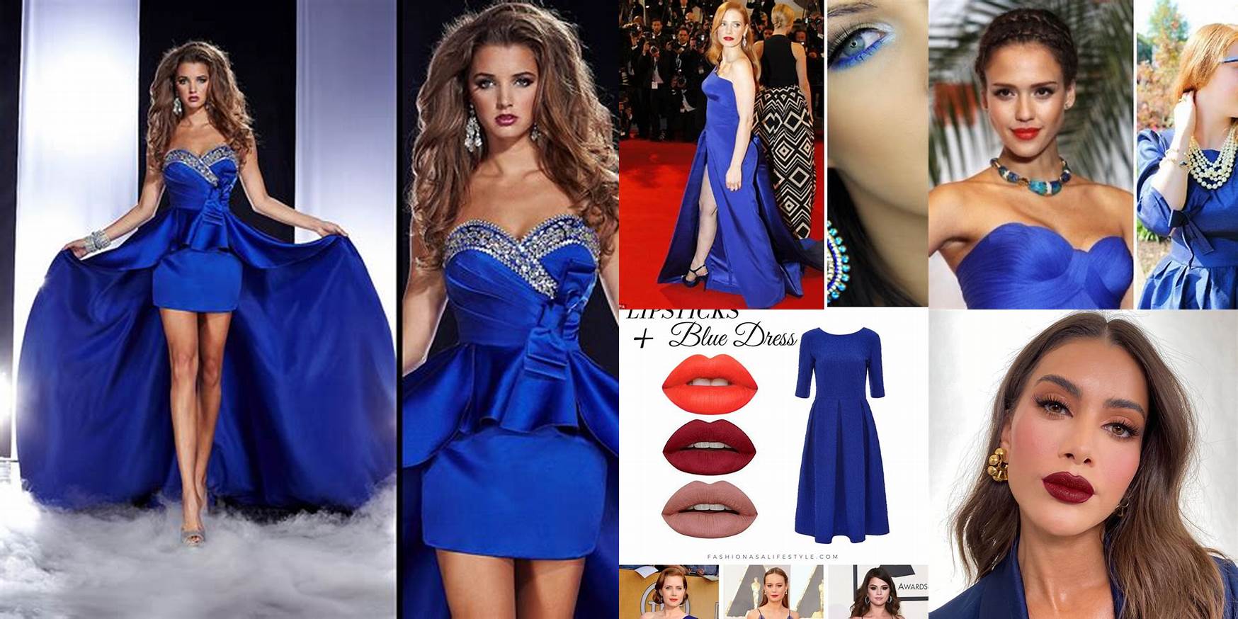 What Color Lipstick To Wear With Royal Blue Dress