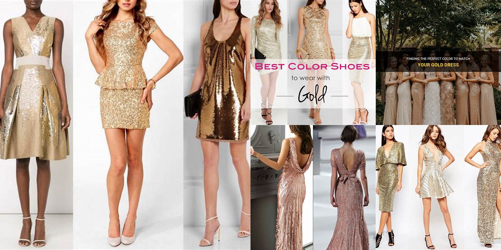 What Color Match With Gold Dress