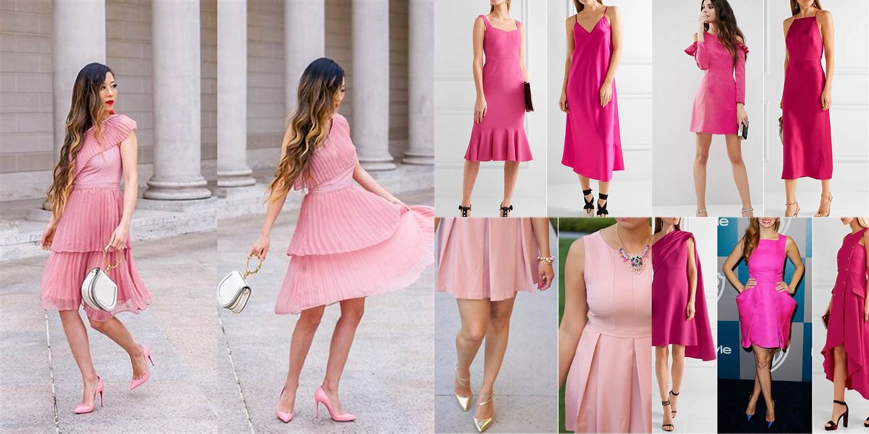 What Color Shoes Go With A Hot Pink Dress