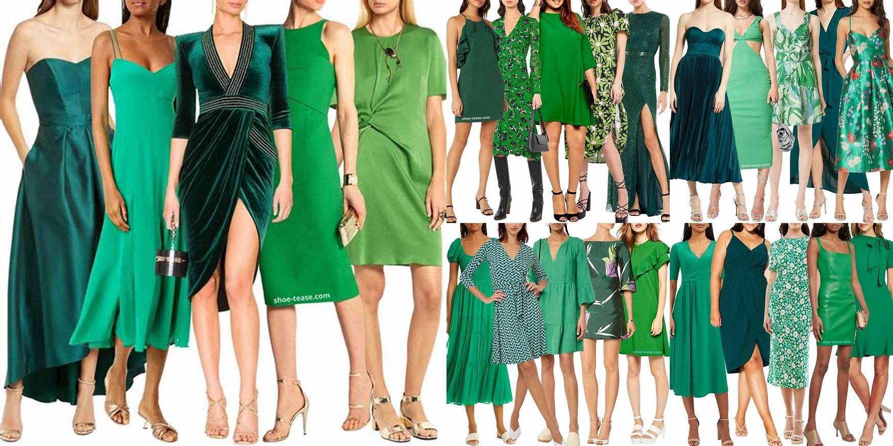What Color Shoes Goes With Green Dress