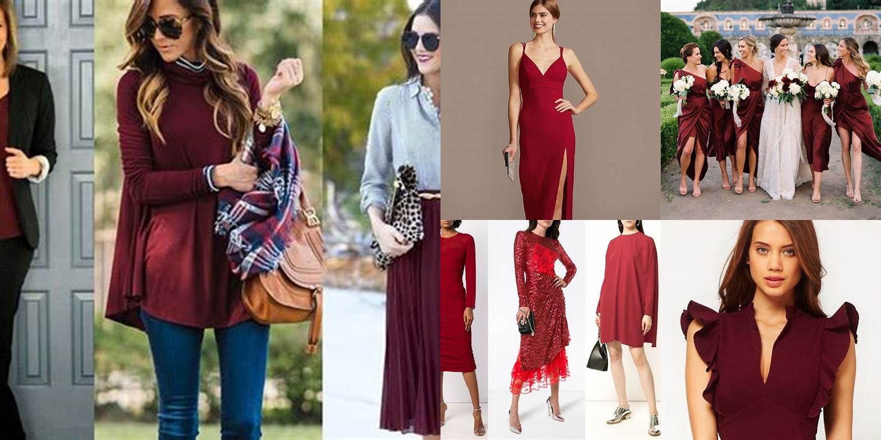 What Colors Go With Maroon Dress
