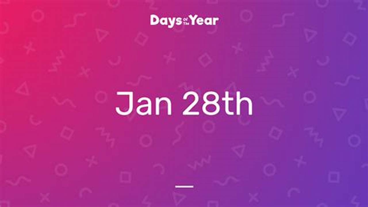 What Day Is January 28th 2025