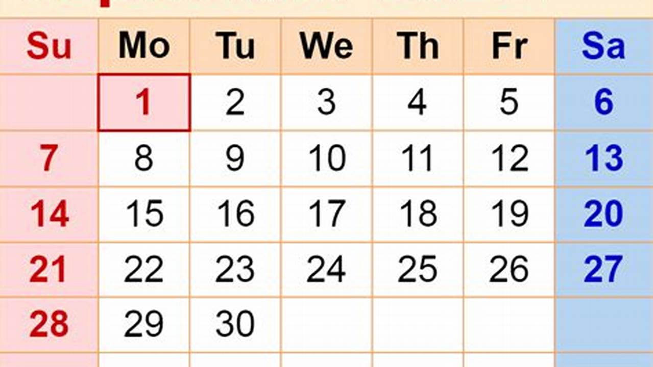 What Day Was September 1 2025