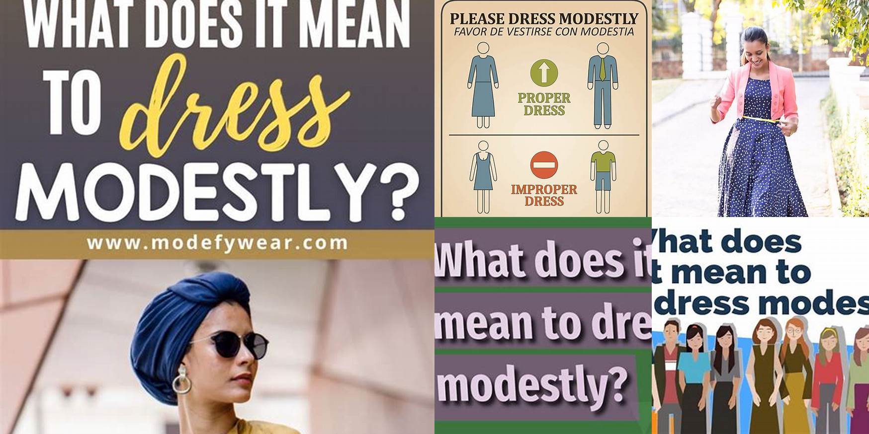 What Does Dress Modestly Mean