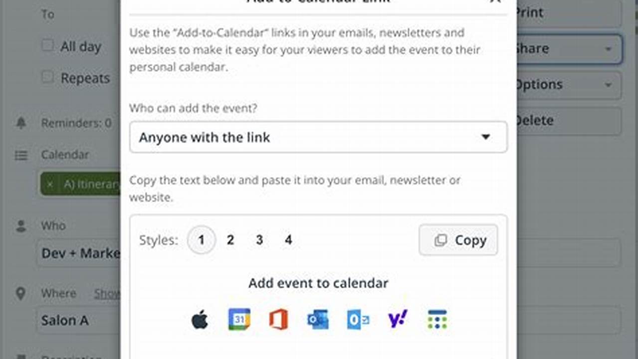 What Is A Calendar Link