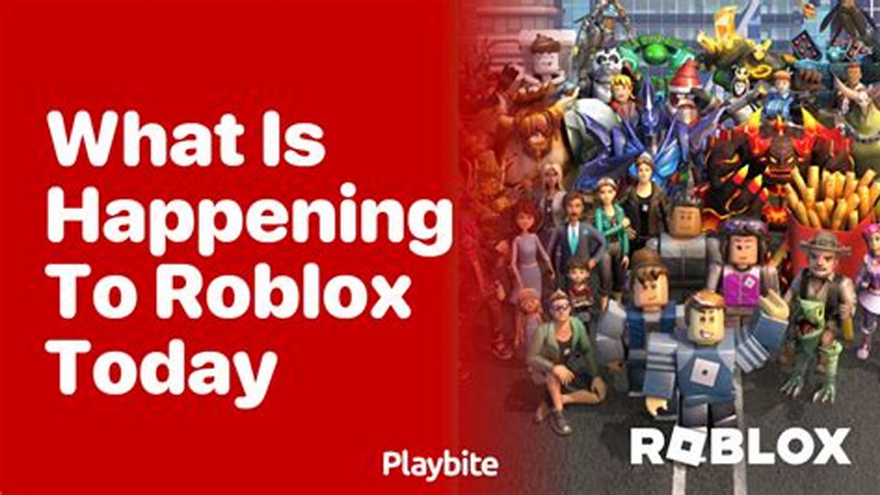 What Is Happening In Roblox Today 2024