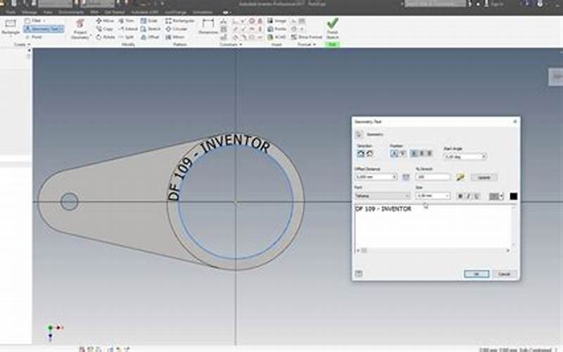 What Is Inventor Geometry Text Field