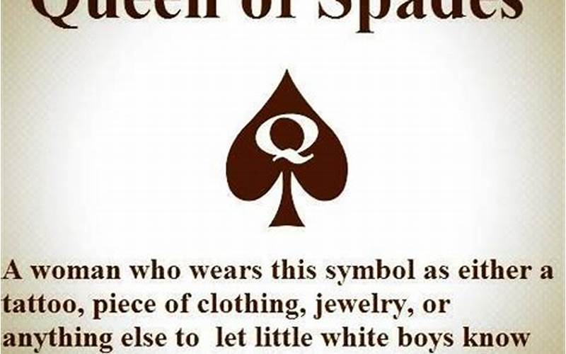 What Is Queen Of Spades Caption Image