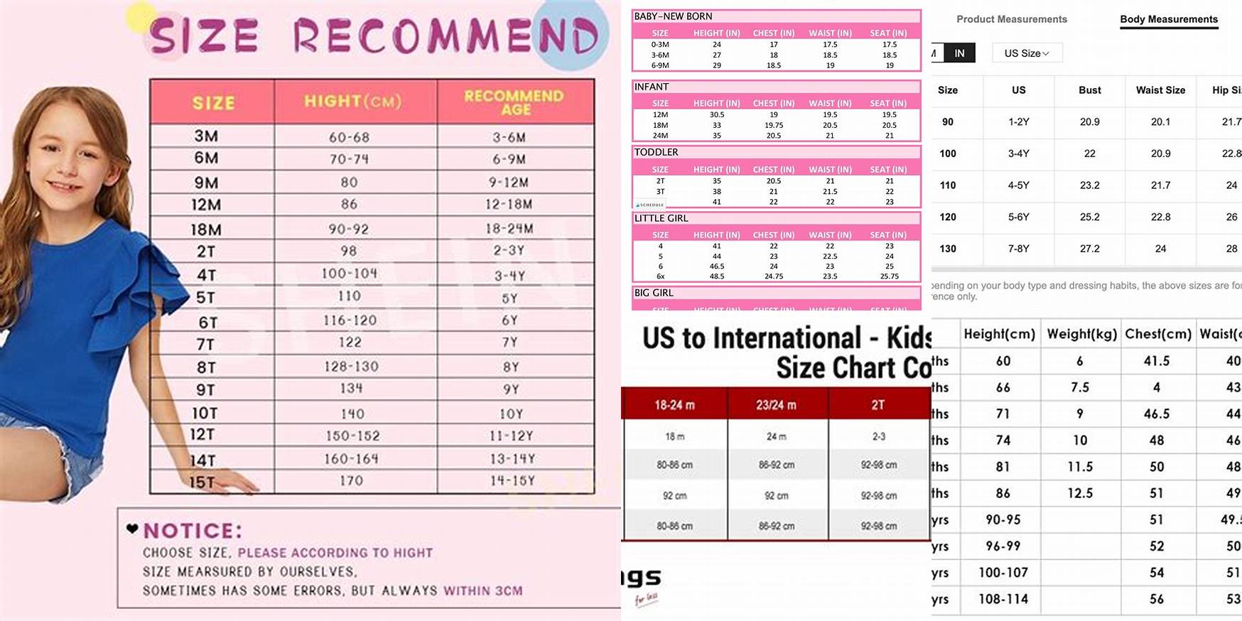 What Size Is 160 In Children's Clothes Shein