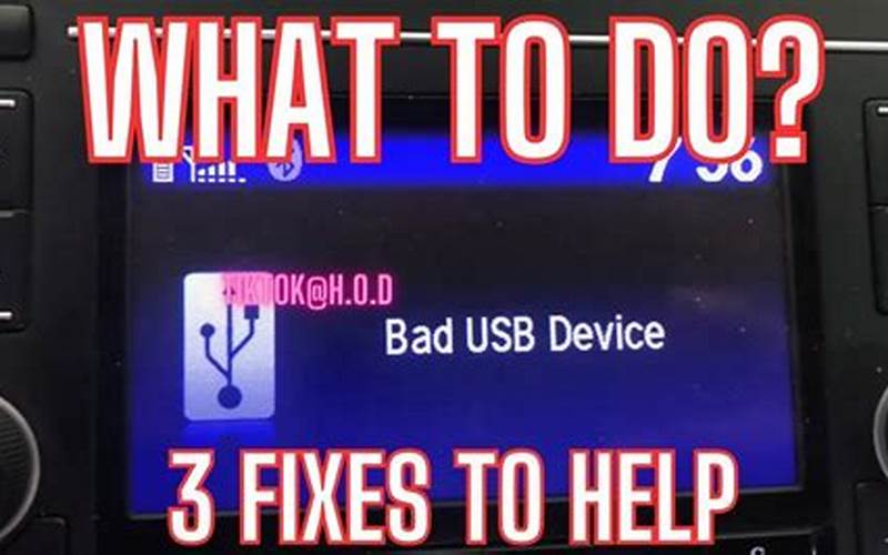 What To Do Bad Usb Device