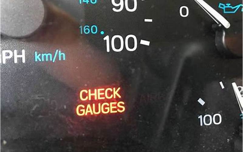 What To Do When The Check Gages Warning Light Appears
