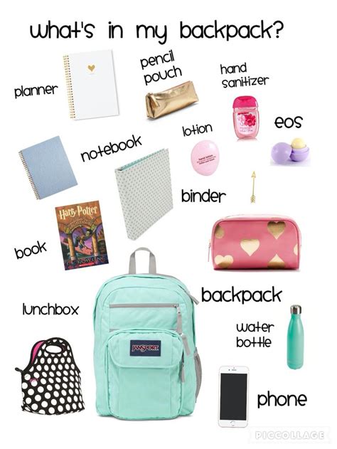 What To Keep In Your Backpack Girl