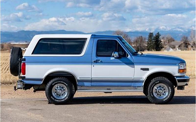 What To Look For When Buying A 96 Ford Bronco?