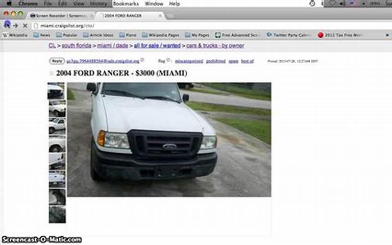 What To Look For When Buying A Car Or Truck From A Private Owner On Craigslist
