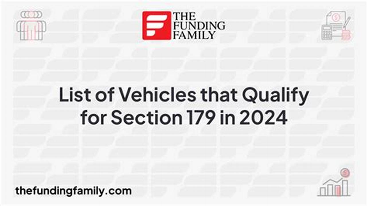 What Vehicles Qualify For Section 179 2024 Nj