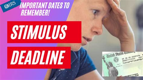 What Was the Stimulus Check Deadlines?